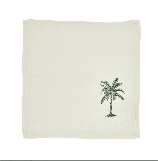 Servilleta · Puro Lino Lavado · Diseño Palms