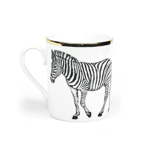 Mug - Porcelaine de Limoges - Motif zébré - Lo de Manuela
