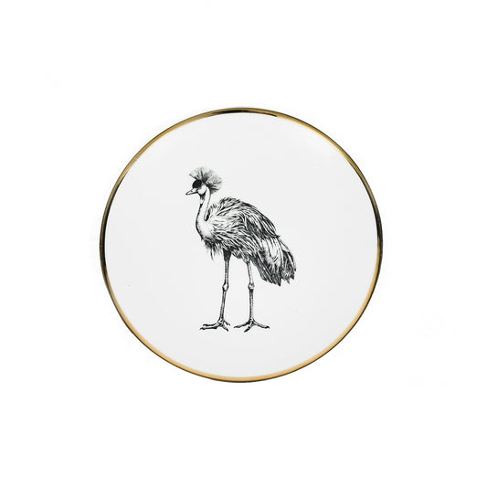 Assiette à dessert - Porcelaine de Limoges - Crane Design