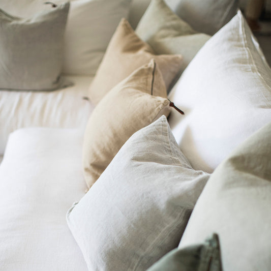 Colchoneta · Puro Lino Lavado · Marfil