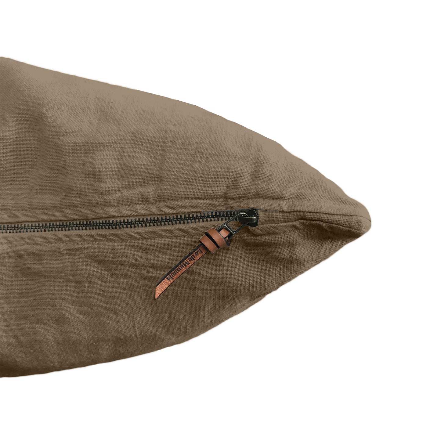 Funda De Cojín · Puro Lino Lavado · Pardo