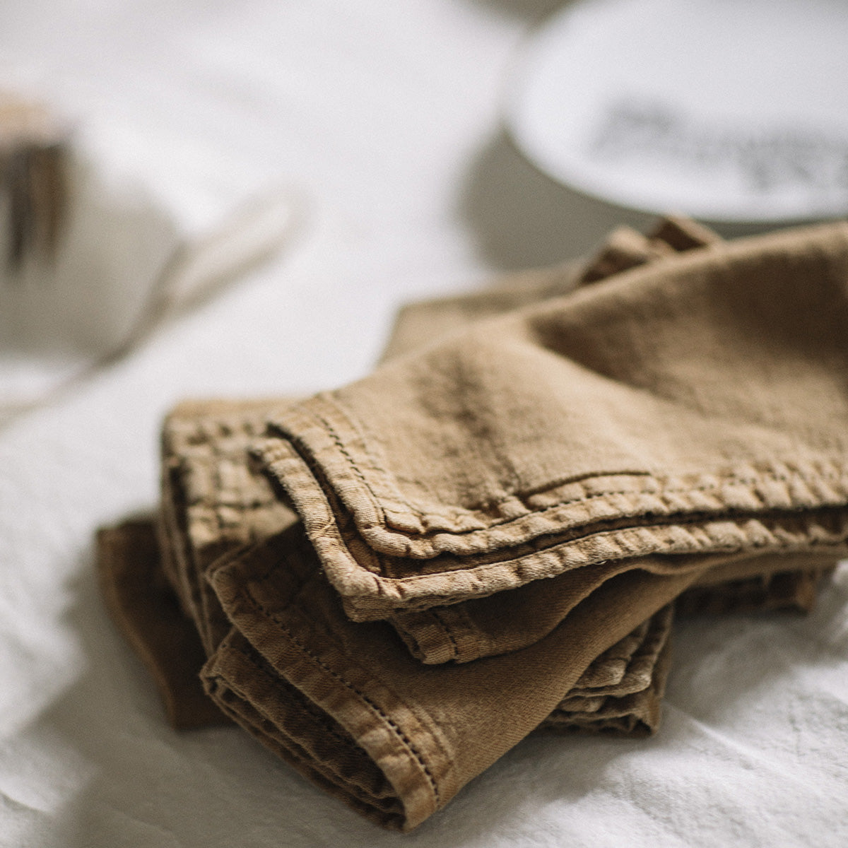 Serviette de table - Pure Linen Washed - Bronze