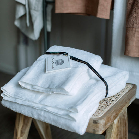 Toalla · Acabado Lino Lavado · Color Blanco