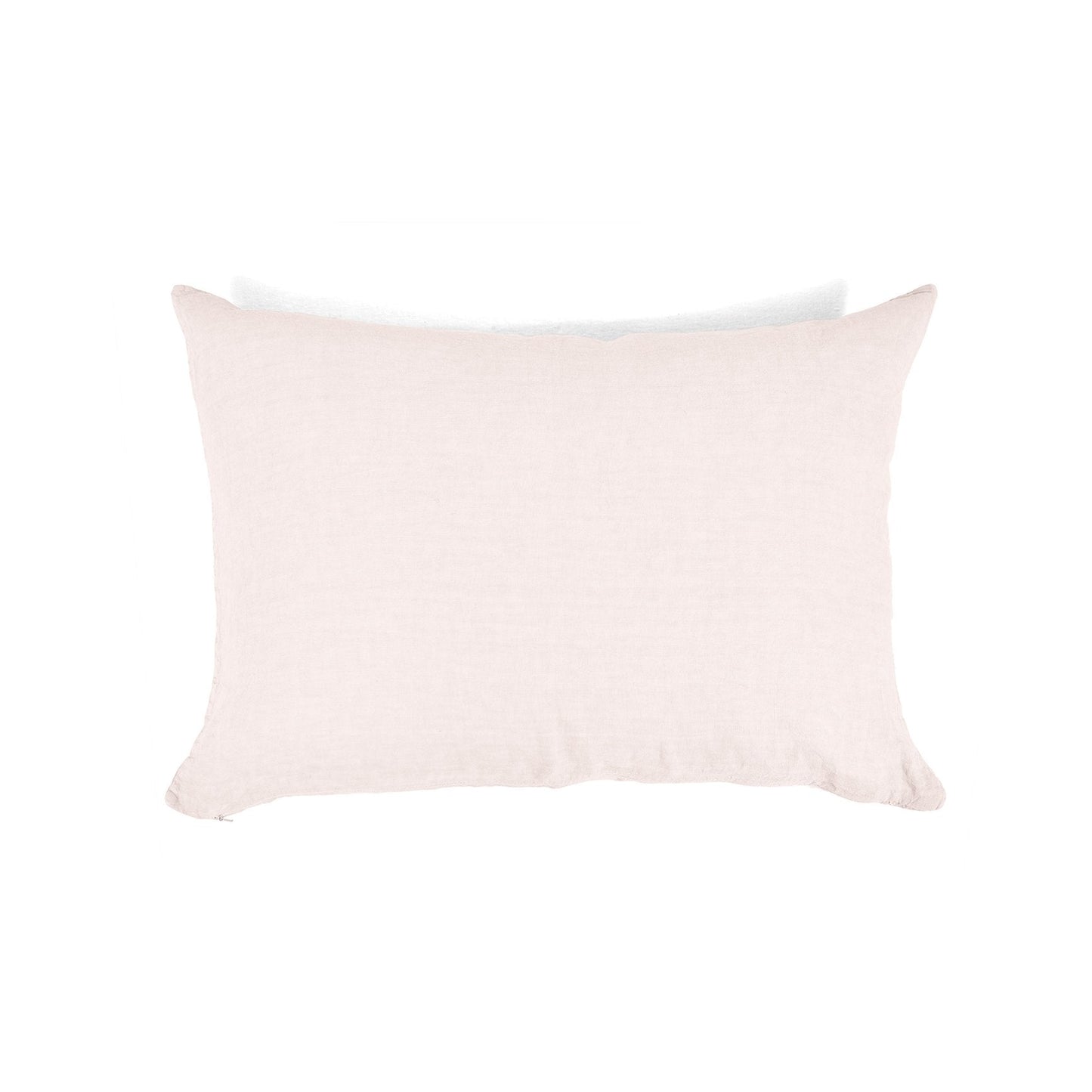 Funda de Almohada · Puro Lino Lavado · Color Rosa Palo