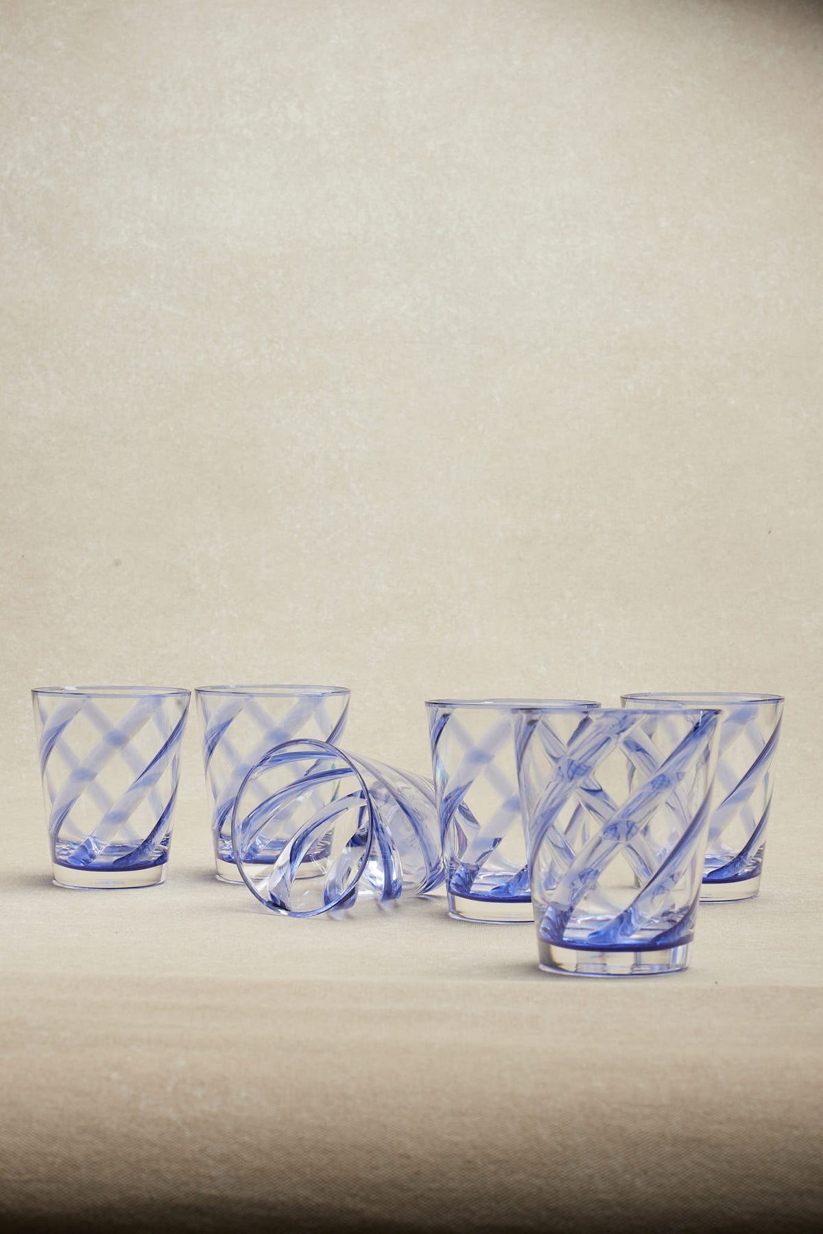 Vasos · Metacrilato · Diseño Espiral · Set de 6