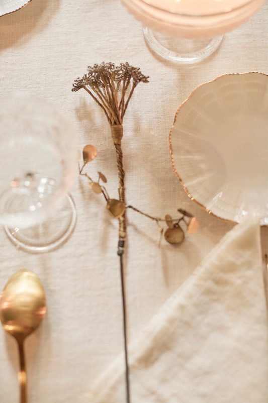 Plato Pan · Porcelana de Limoges · Coral