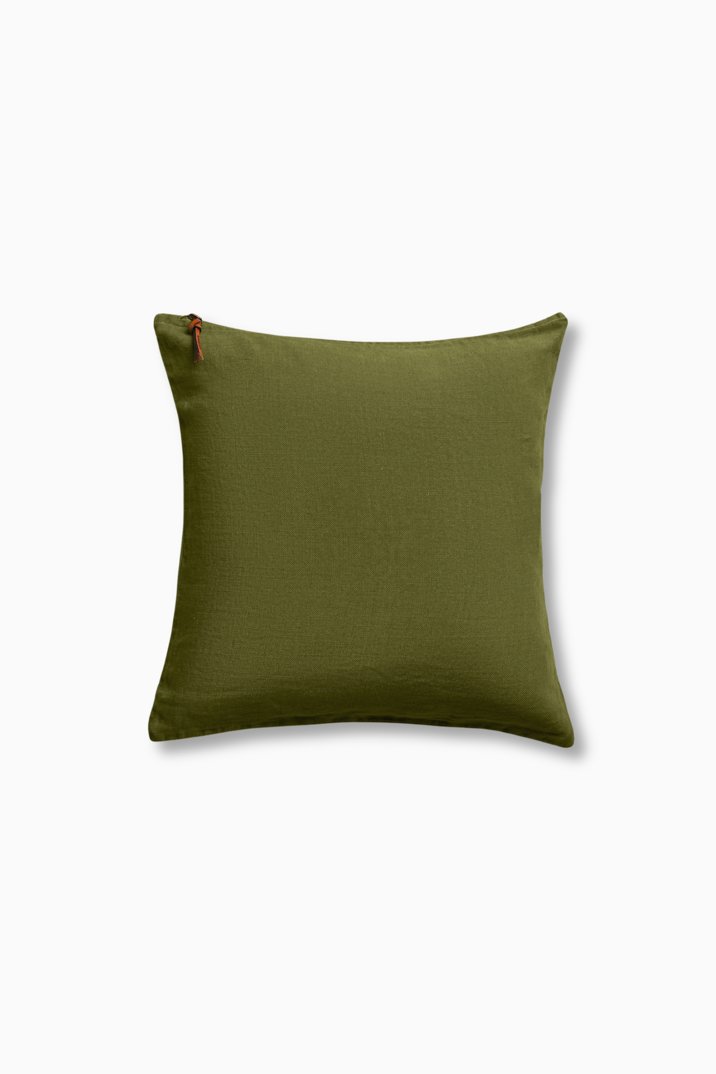 Funda De Cojín · Puro Lino Lavado · Verde Oliva
