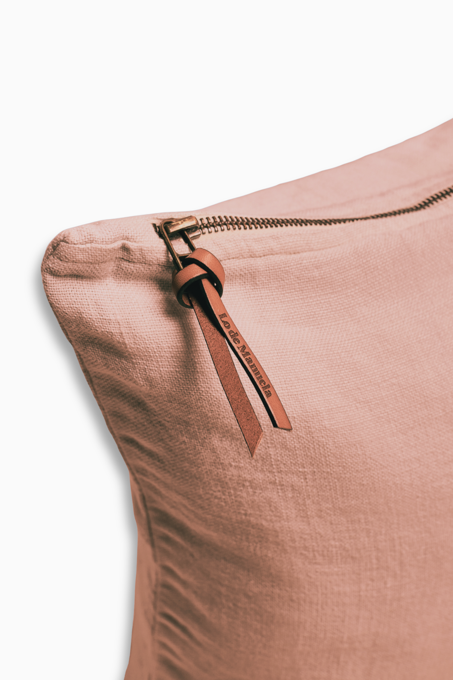 Funda De Cojín · Puro Lino Lavado · Rosa Palo