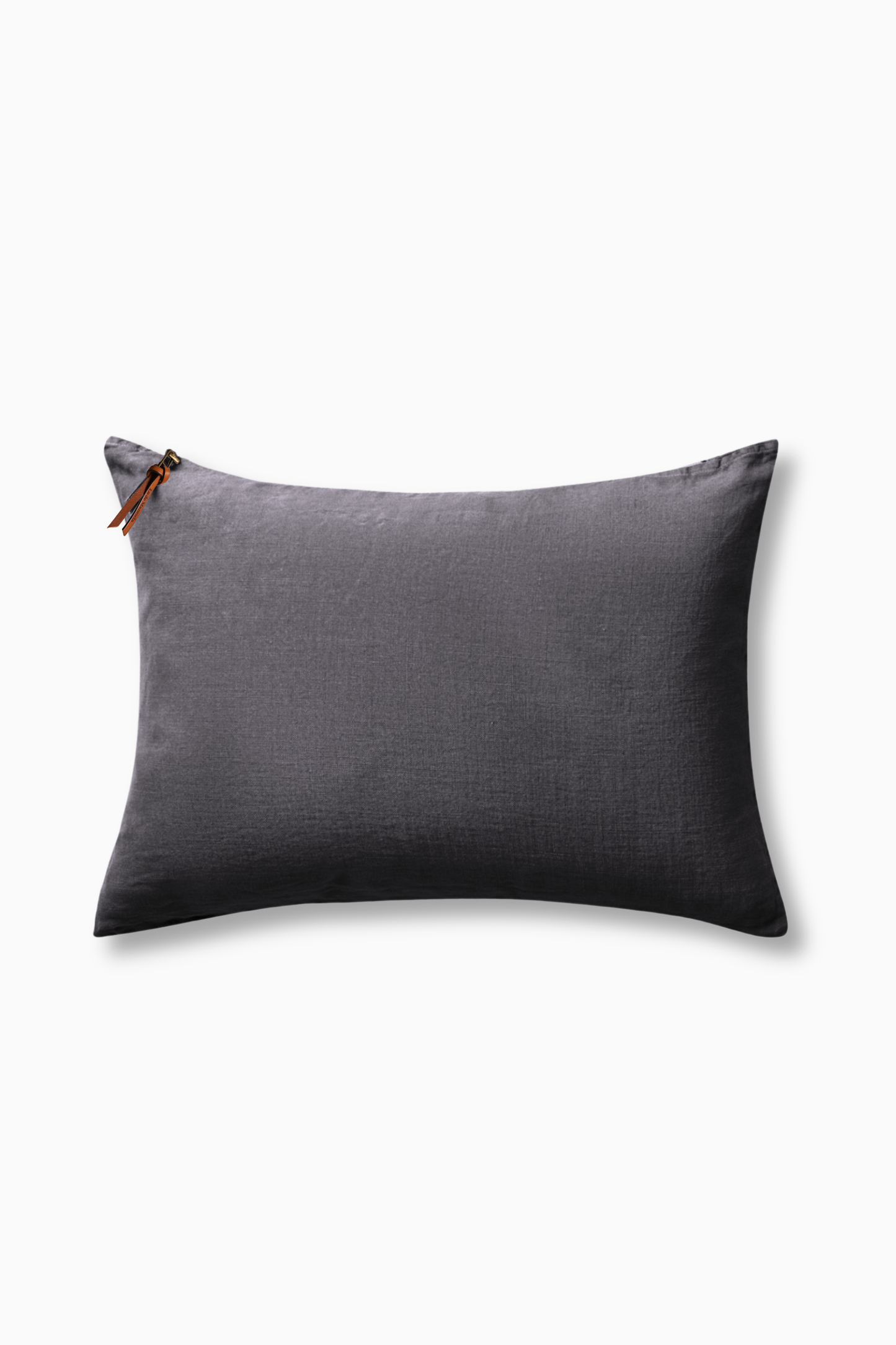 Funda De Cojín · Puro Lino Lavado · Gris Plomo