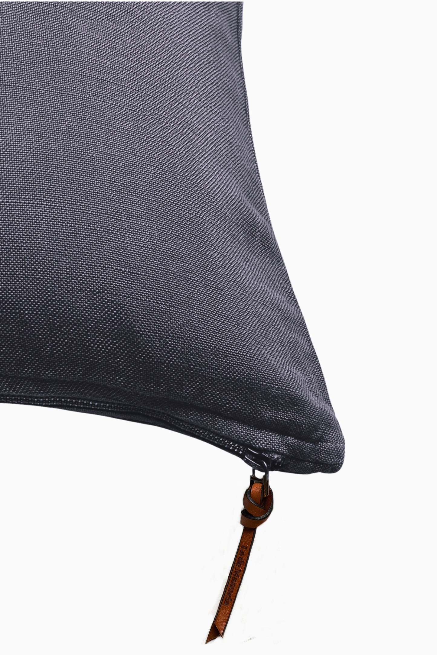 Funda De Cojín · Puro Lino Lavado · Gris Plomo