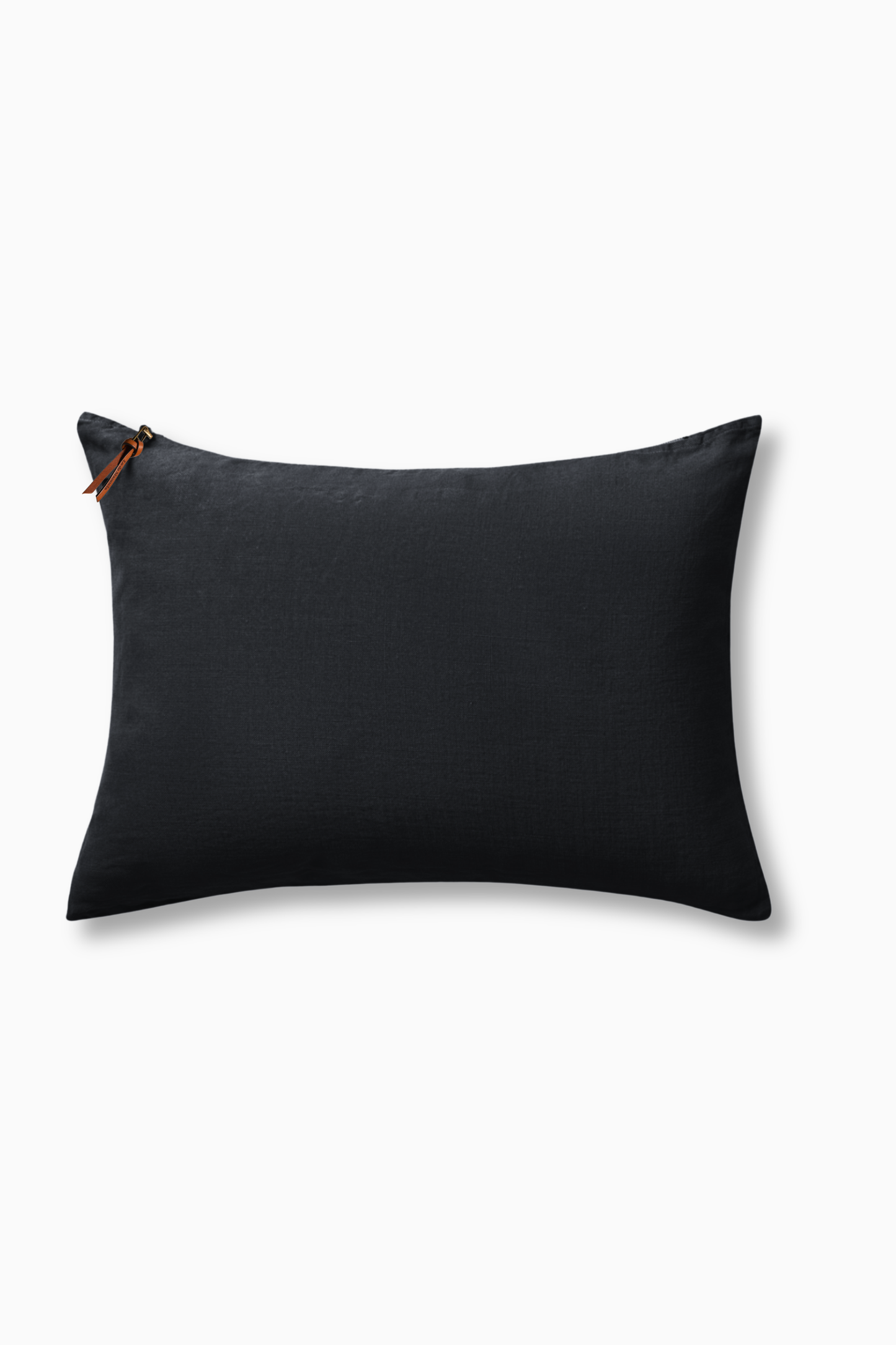 Funda De Cojín · Puro Lino Lavado · Negro