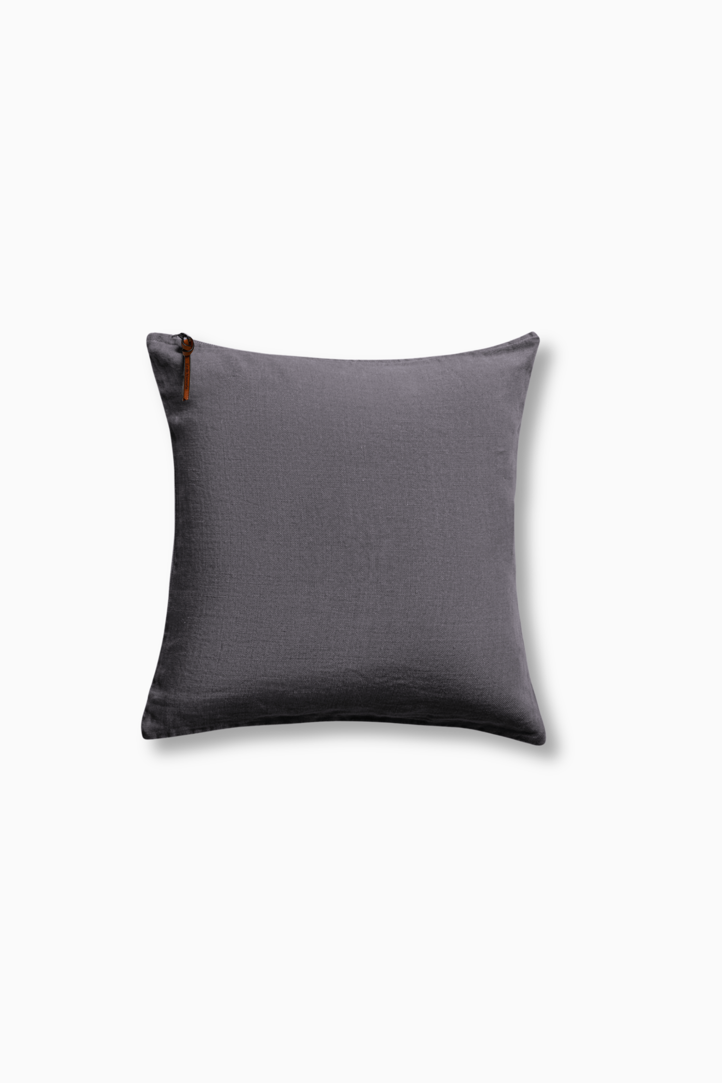 Funda De Cojín · Puro Lino Lavado · Gris Plomo