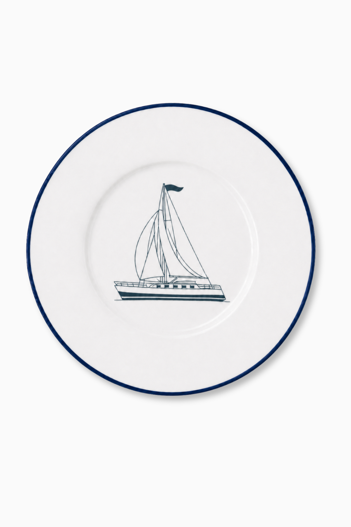 Vajilla · Porcelana de Limoges ·  Barco