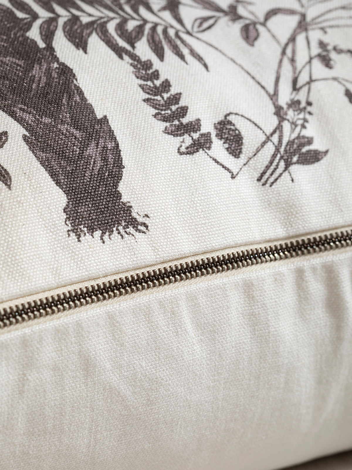 Funda De Cojín Estampado · Puro Lino Lavado · Diseño Garden