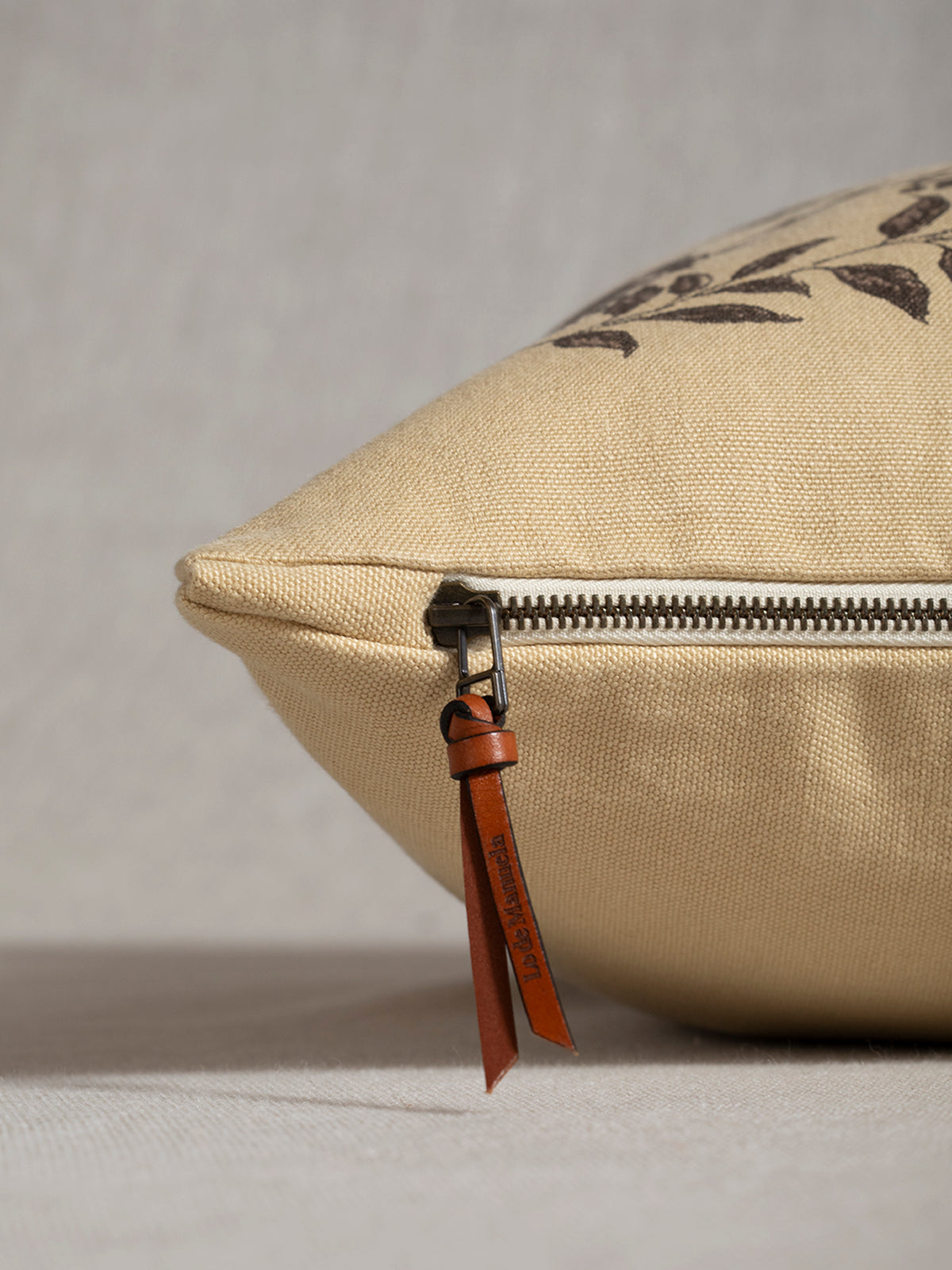 Funda De Cojín Estampado · Puro Lino Lavado · Diseño Garden