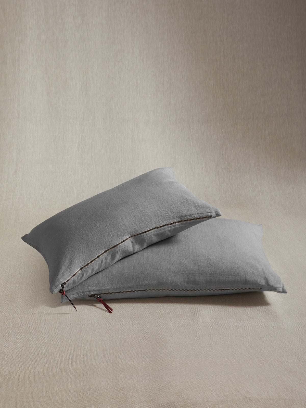 Funda De Cojín · Puro Lino Lavado · Gris