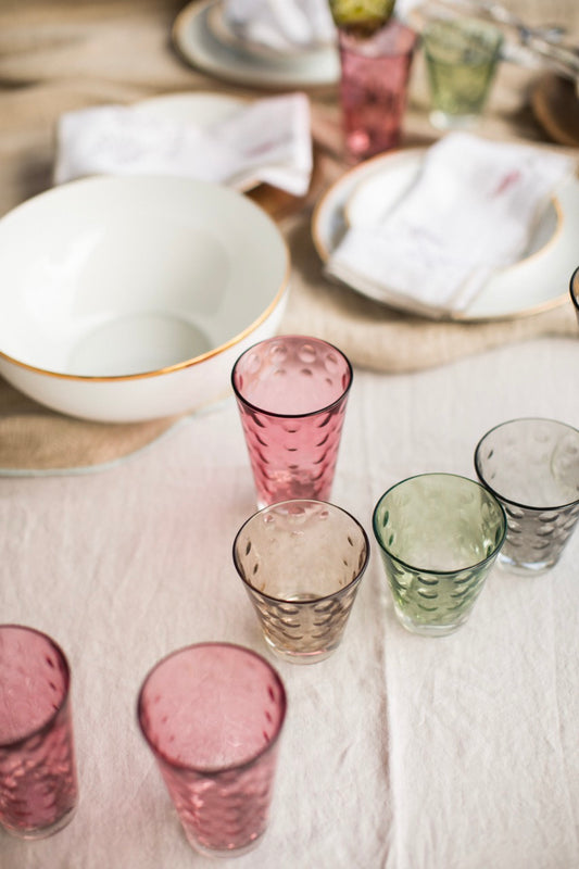 Vasos Cristal · Colores · Set de 4