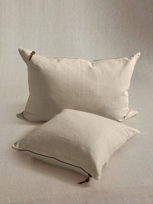 Funda De Cojín · Puro Lino Lavado · Beige