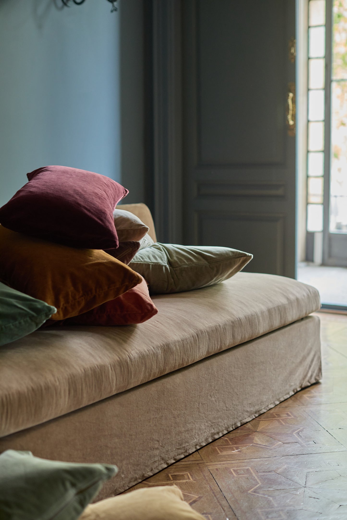 Funda de Cojín · Terciopelo Lavado