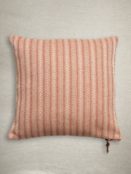 Funda De Cojín · Diseño Espiga · Color Teja
