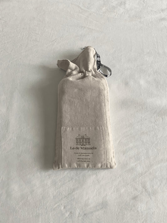 Funda de Almohada · Puro Lino Lavado · Color Beige