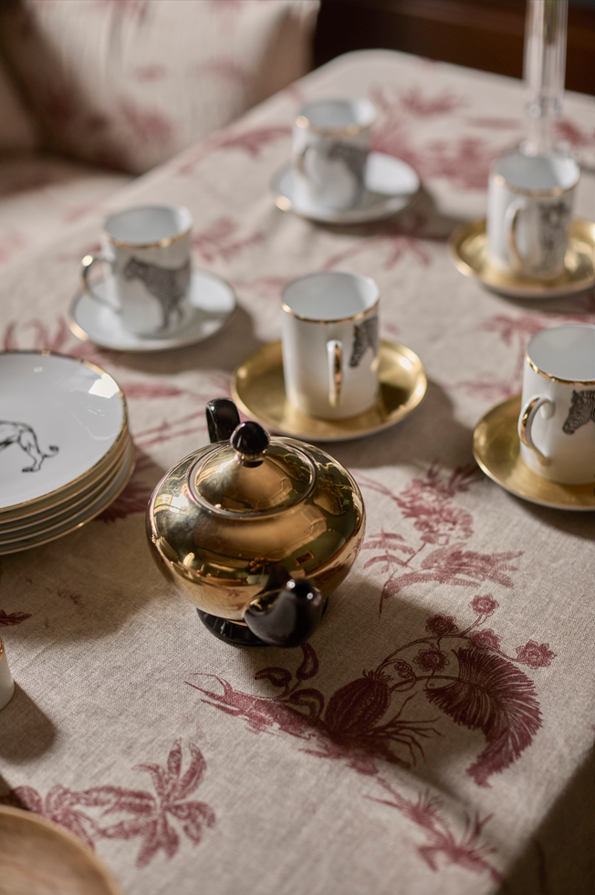 Mantel Estampado · Puro Lino Lavado · Palmeras