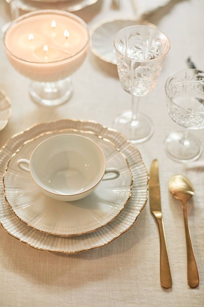 Vajilla · Porcelana de Limoges · Coral