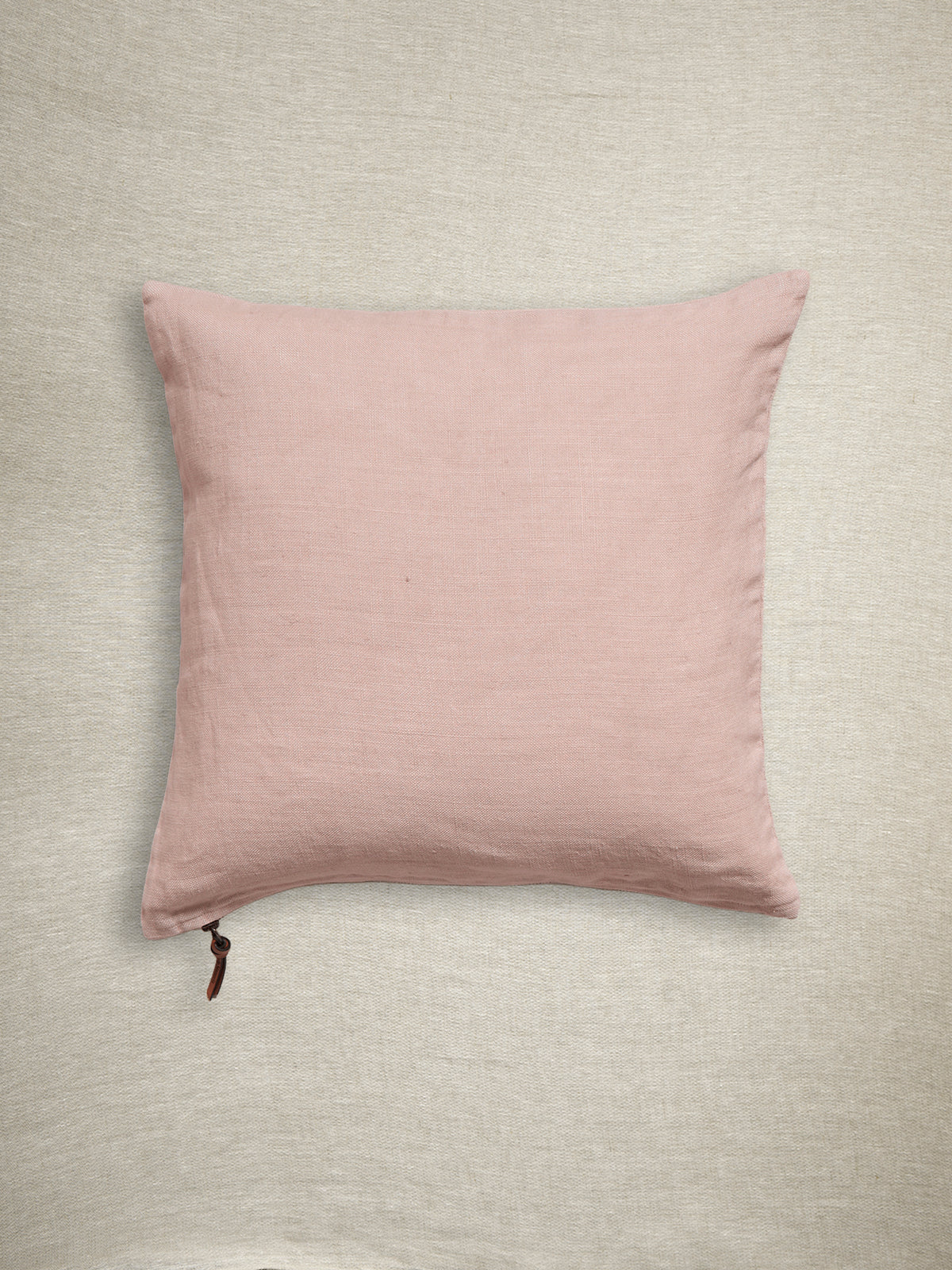 Funda De Cojín · Puro Lino Lavado · Rosa Palo