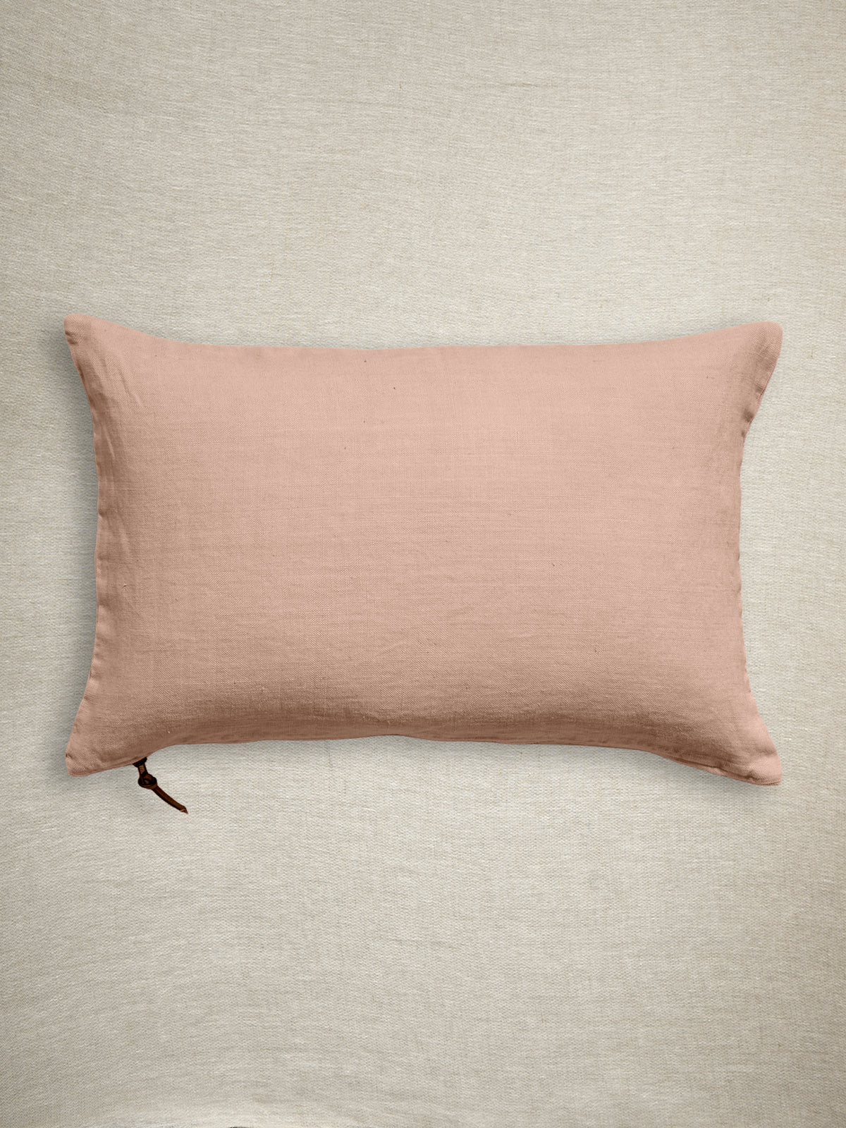Funda De Cojín · Puro Lino Lavado · Rosa Tierra