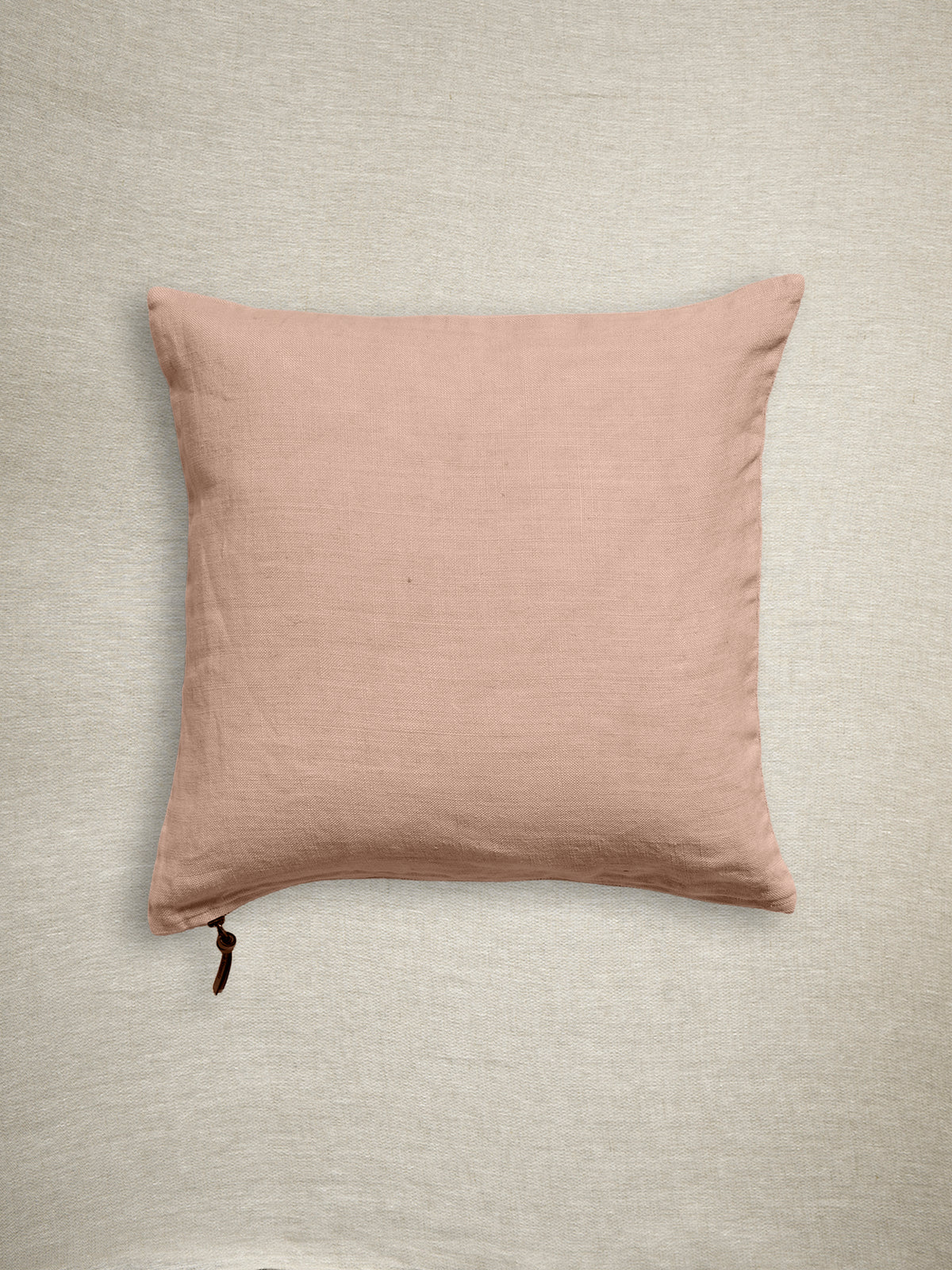 Funda De Cojín · Puro Lino Lavado · Rosa Tierra