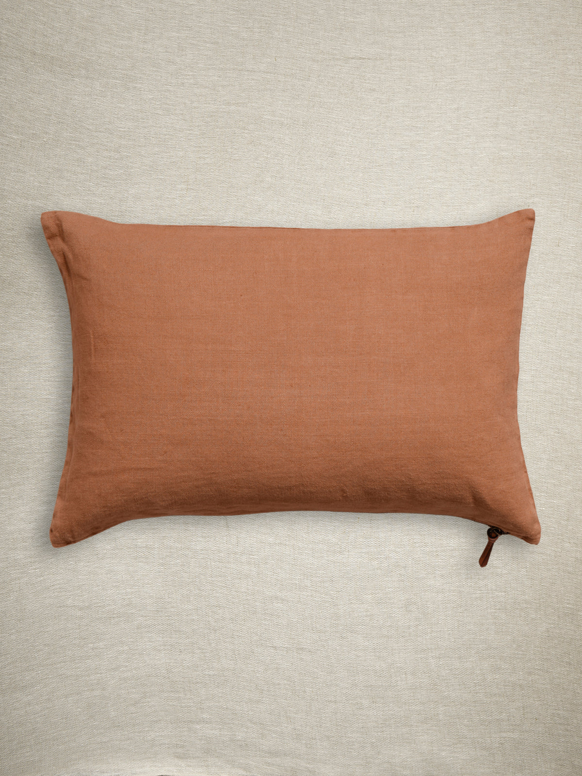 Funda De Cojín · Puro Lino Lavado · Terracota