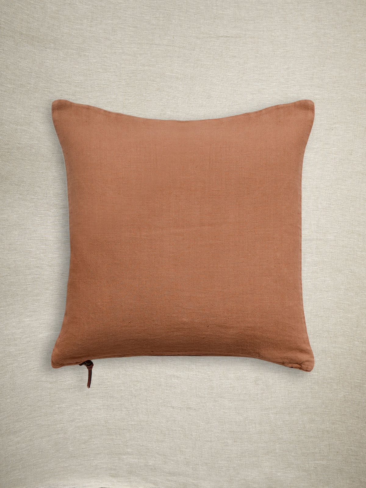 Funda De Cojín · Puro Lino Lavado · Terracota