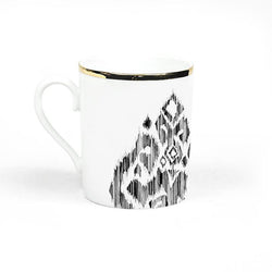 Mug · Porcelana De Limoges · Diseño Ikat - Lo de Manuela