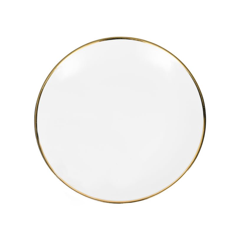 Vajilla blanca · Porcelana de Limoges · Borde de oro