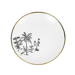Plato Grande · Porcelana De Limoges · Diseño Palms - Lo de Manuela