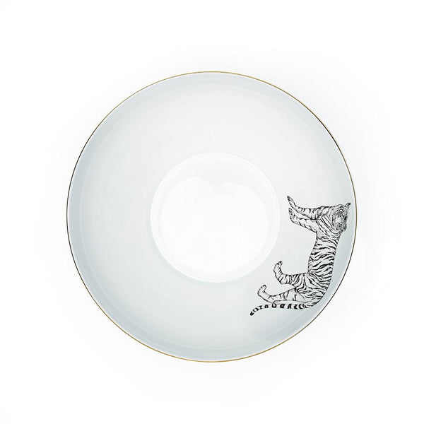 Ensaladera · Porcelana De Limoges · Diseño Tigre - Lo de Manuela
