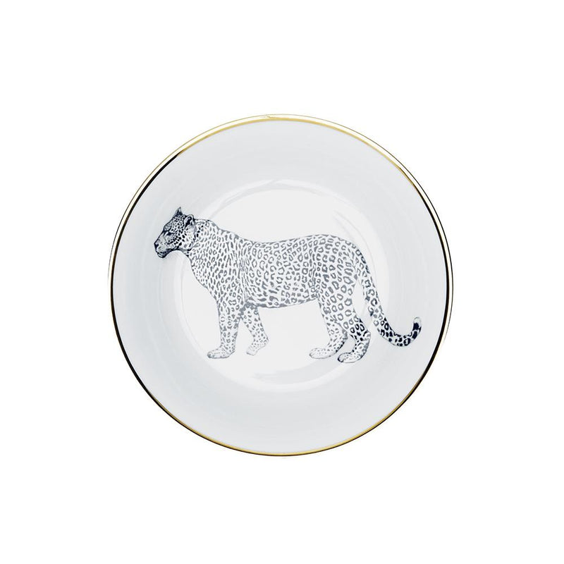 Plato Hondo · Porcelana De Limoges · Diseño Leopardo - Lo de Manuela
