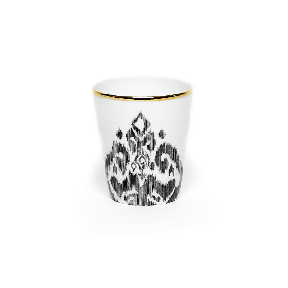 Vaso · Porcelana De Limoges · Diseño Ikat - Lo de Manuela