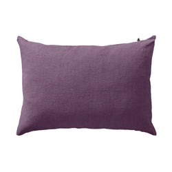 Funda de Cojín 60x40/50x70 cm · Puro Lino Lavado · Color púrpura