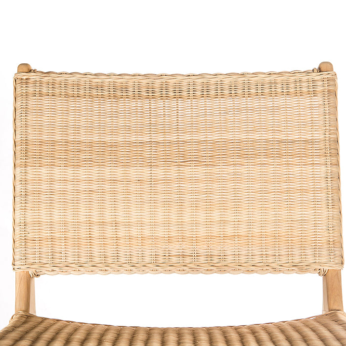 Sillón · Madera De Teca y Ratán · Natural