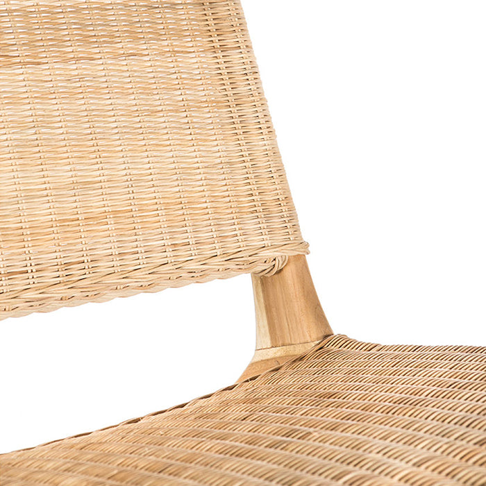 Sillón · Madera De Teca y Ratán · Natural